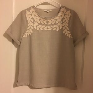 Madewell embroidered blouse